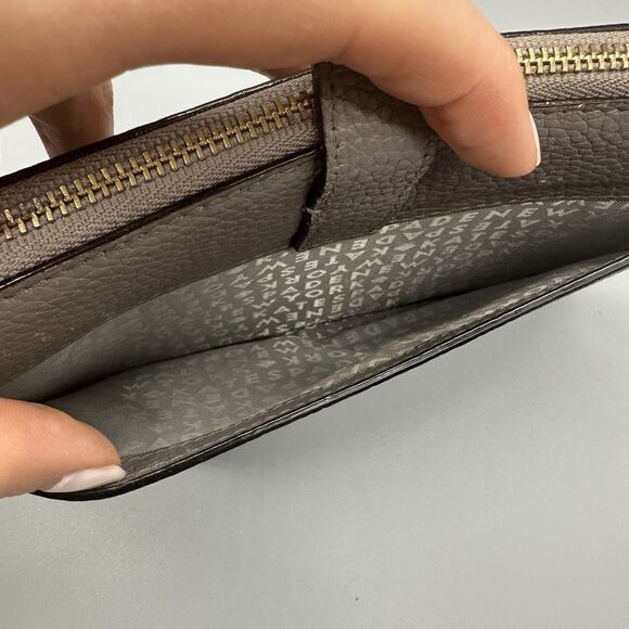 Kate Spade Jackson Crossbody Bag Gray Pebbled Leather Wallet Clutch NO STRAP - Picture 4 of 11